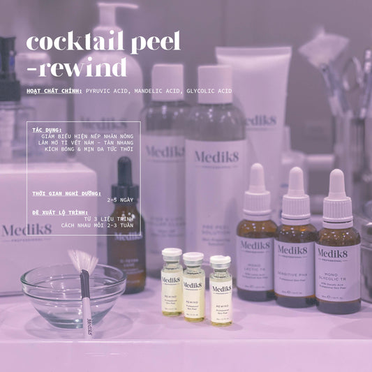Peel da trẻ hóa giảm nhăn Medik8 Cocktail Peel - Rewind