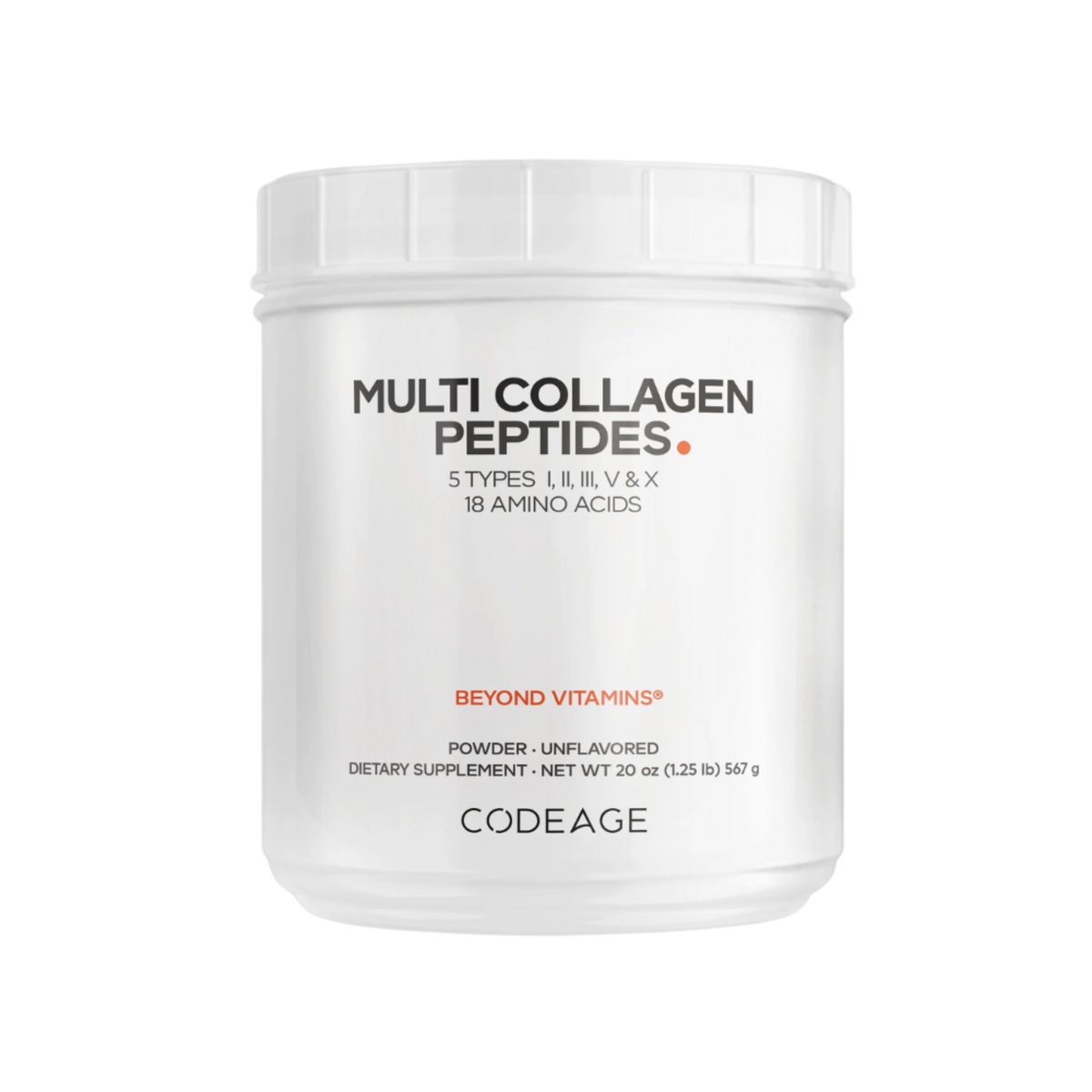 Codeage Hydrolyzed Multi Collagen Peptides 567g