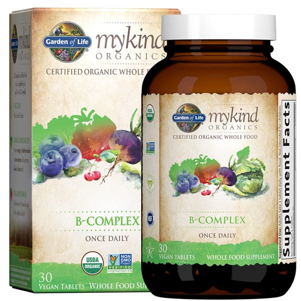 Garden of Life Mykind Organics B-Complex 30 Vegan Tablets